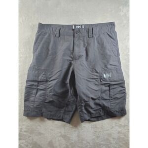 Helly Hansen Cargo Shorts Men 36 Fit 35 Gray Lightweight Outdoor Hiking *Read
